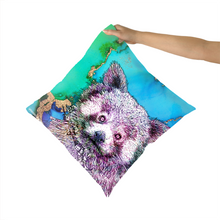 Load image into Gallery viewer, Cushion Red Panda Blue