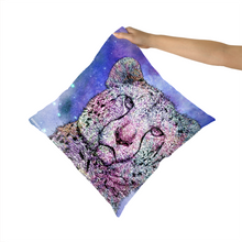 Load image into Gallery viewer, Cushion Galaxy Cheetah Purple