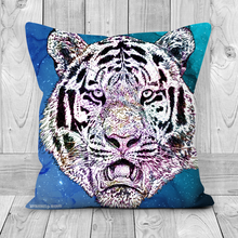 Load image into Gallery viewer, Cushion Galaxy Tiger Blue