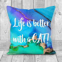 Load image into Gallery viewer, Cushion Life Is Better With A Cat