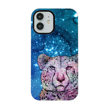 Load image into Gallery viewer, Phone Case Stars Cheetah Blue