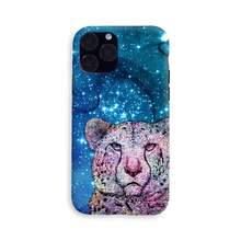Load image into Gallery viewer, Phone Case Stars Cheetah Blue