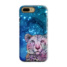 Load image into Gallery viewer, Phone Case Stars Cheetah Blue