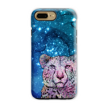 Load image into Gallery viewer, Phone Case Stars Cheetah Blue