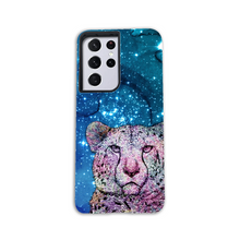 Load image into Gallery viewer, Phone Case Stars Cheetah Blue