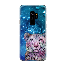 Load image into Gallery viewer, Phone Case Stars Cheetah Blue