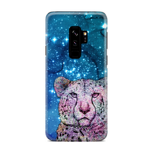Load image into Gallery viewer, Phone Case Stars Cheetah Blue