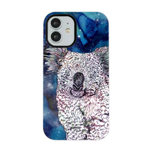 Load image into Gallery viewer, Phone Case Stars Koala Blue