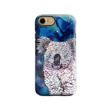 Load image into Gallery viewer, Phone Case Stars Koala Blue