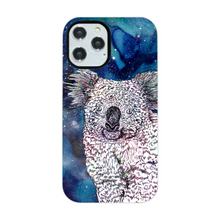 Load image into Gallery viewer, Phone Case Stars Koala Blue
