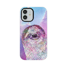 Load image into Gallery viewer, Phone Case Stars Sloth Pink