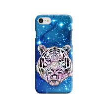Load image into Gallery viewer, Phone Case Stars Tiger Blue