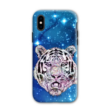 Load image into Gallery viewer, Phone Case Stars Tiger Blue