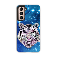 Load image into Gallery viewer, Phone Case Stars Tiger Blue