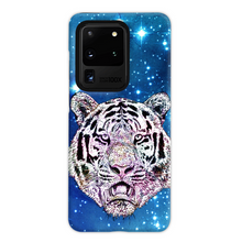 Load image into Gallery viewer, Phone Case Stars Tiger Blue