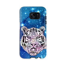 Load image into Gallery viewer, Phone Case Stars Tiger Blue