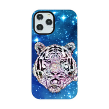 Load image into Gallery viewer, Phone Case Stars Tiger Blue