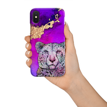 Load image into Gallery viewer, Phone Case Bright Cheetah Purple