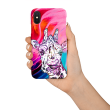 Load image into Gallery viewer, Phone Case Bright Giraffe Pink
