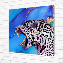 Load image into Gallery viewer, Metal Prints Square Jaguar Blue