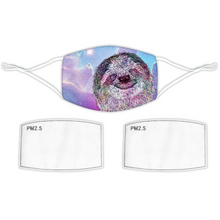 Load image into Gallery viewer, Face Mask Galaxy Sloth Pink