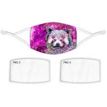 Load image into Gallery viewer, Face Mask Galaxy Red Panda Pink
