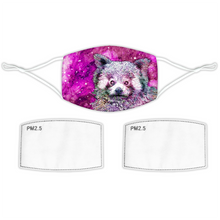Load image into Gallery viewer, Face Mask Galaxy Red Panda Pink