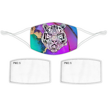 Load image into Gallery viewer, Face Mask Bright Tiger Pink