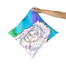 Load image into Gallery viewer, Cushion Lion Blue