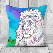 Load image into Gallery viewer, Cushion Lion Blue