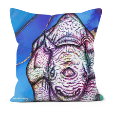 Load image into Gallery viewer, Cushion Rhino Blue
