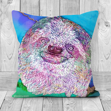 Load image into Gallery viewer, Cushion Sloth Blue