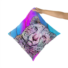Load image into Gallery viewer, Cushion Cheetah Purple