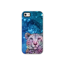 Load image into Gallery viewer, Phone Case Stars Cheetah Blue