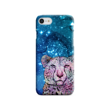 Load image into Gallery viewer, Phone Case Stars Cheetah Blue