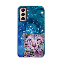 Load image into Gallery viewer, Phone Case Stars Cheetah Blue