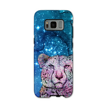 Load image into Gallery viewer, Phone Case Stars Cheetah Blue
