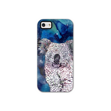 Load image into Gallery viewer, Phone Case Stars Koala Blue