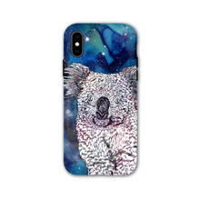 Load image into Gallery viewer, Phone Case Stars Koala Blue
