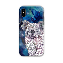 Load image into Gallery viewer, Phone Case Stars Koala Blue