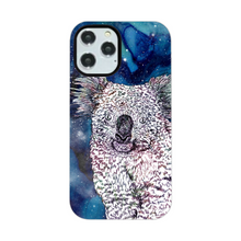 Load image into Gallery viewer, Phone Case Stars Koala Blue