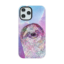 Load image into Gallery viewer, Phone Case Stars Sloth Pink