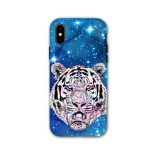 Load image into Gallery viewer, Phone Case Stars Tiger Blue
