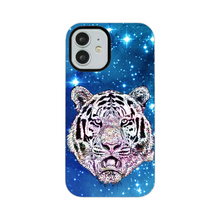 Load image into Gallery viewer, Phone Case Stars Tiger Blue