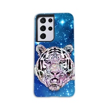 Load image into Gallery viewer, Phone Case Stars Tiger Blue
