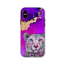 Load image into Gallery viewer, Phone Case Bright Cheetah Purple