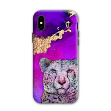 Load image into Gallery viewer, Phone Case Bright Cheetah Purple
