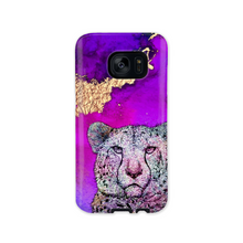 Load image into Gallery viewer, Phone Case Bright Cheetah Purple