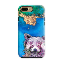 Load image into Gallery viewer, Phone Case Bright Red Panda Blue