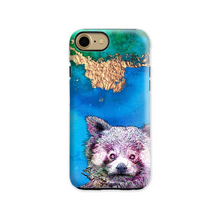 Load image into Gallery viewer, Phone Case Bright Red Panda Blue